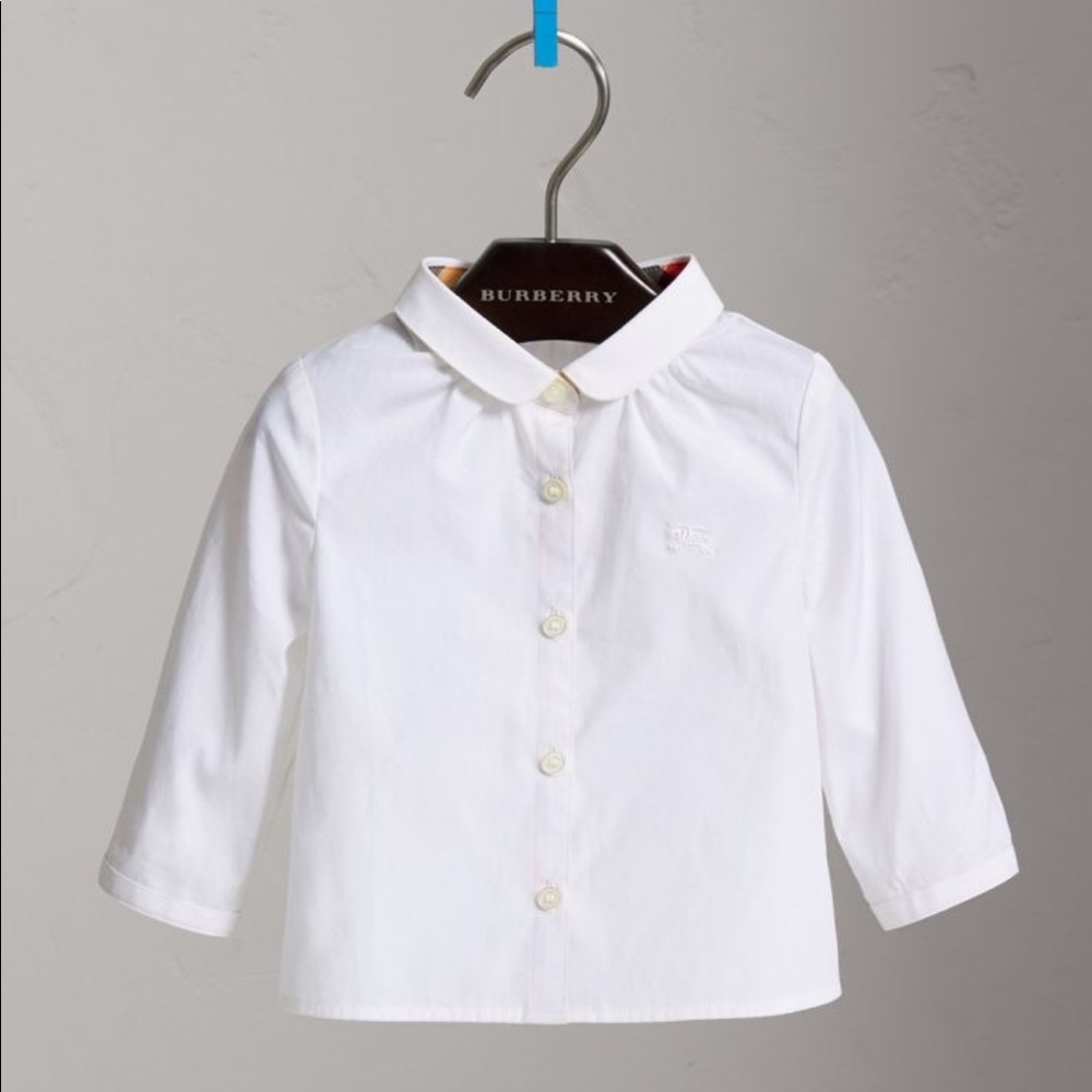 Burberry baby Peter Pan button up